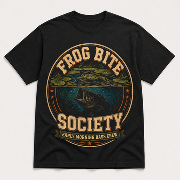 Frog Bite Society Bass Fishing T-Shirt