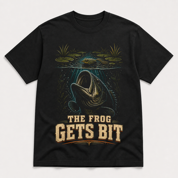 The Frog Gets Bit Bass Fishing T-Shirt