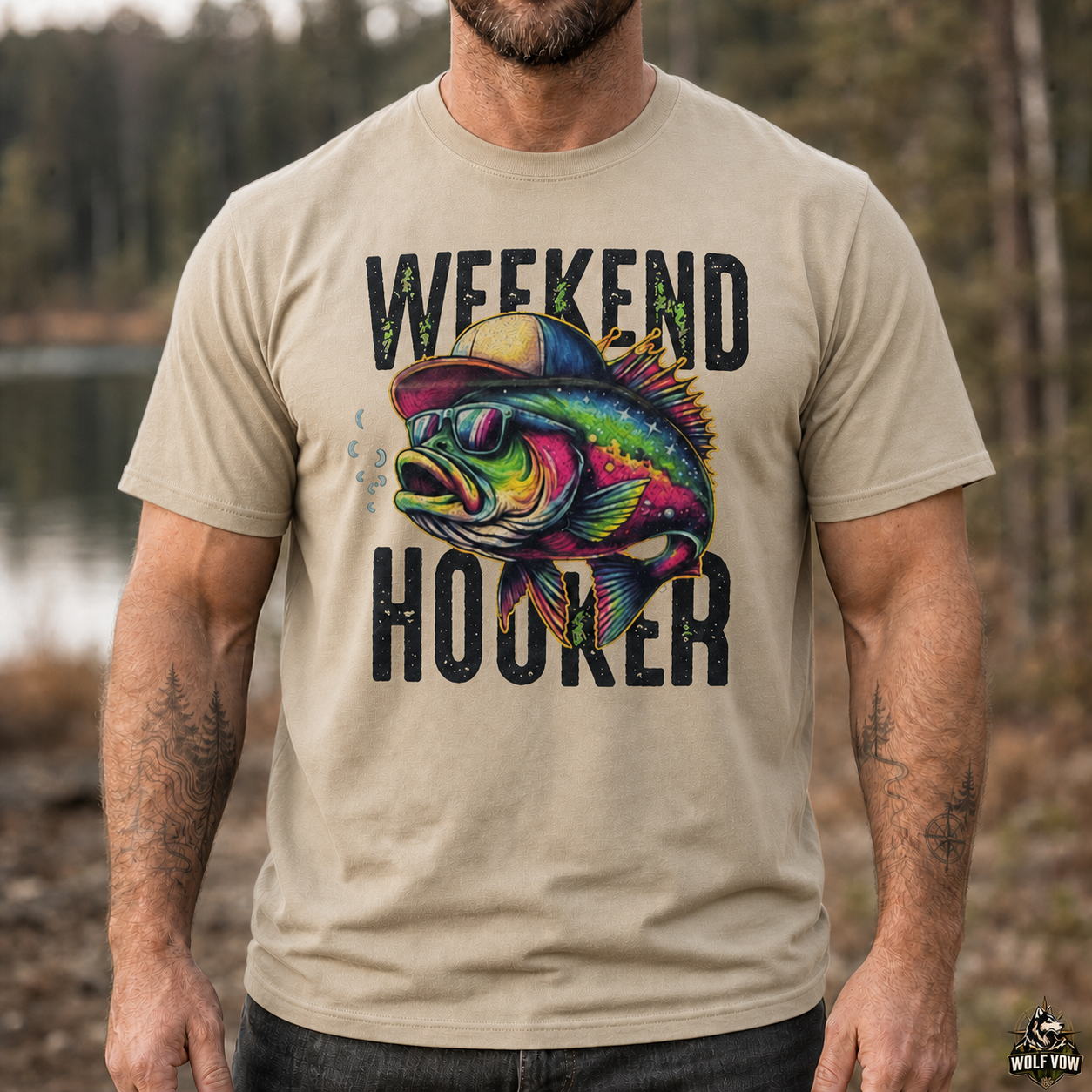 Weekend Hooker Funny Fishing T-Shirt