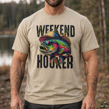 Weekend Hooker Funny Fishing T-Shirt