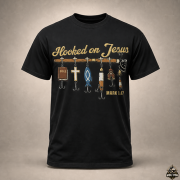 Hooked on Jesus Christian Fishing T-Shirt